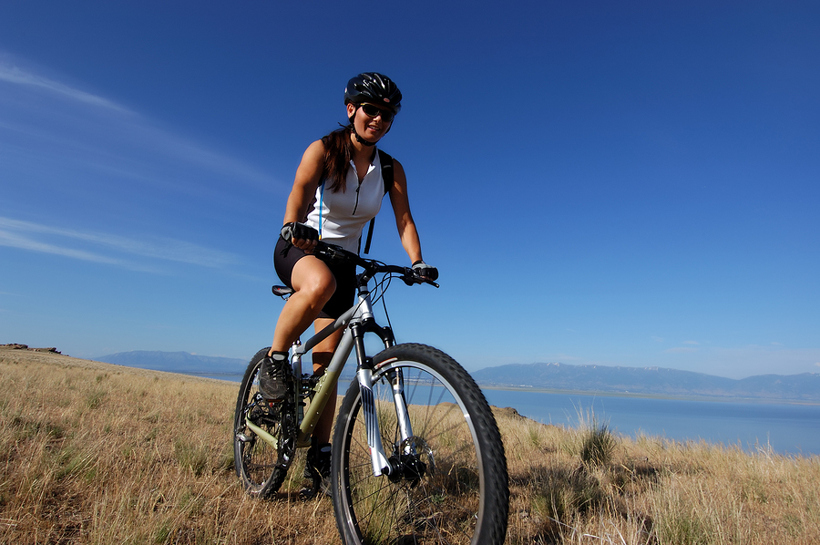 Woman Biking - High Performance Cycling Shorts