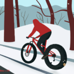 Winter bike ride Stratham, NH